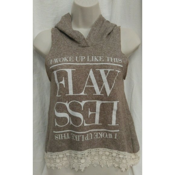 Hyssop Womens Hoodie Lace Flawless I Woke Up Like This Size S - Picture 1 of 4